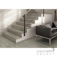 Плитка напольная 30x120 Apavisa Forma G-1496 Grey Stuccato (структурная, серая)