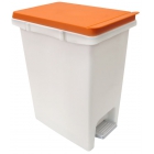 Ведро для мусора с педалью - оранжевая крышка Arino 34242