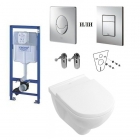 Унітаз із кришкою Soft-close Villeroy&Boch O.Novo 5660H101 + інсталяція Grohe Skate 38775/38750