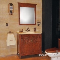 Комплект меблів для ванної кімнати Godi US-20 коричневий