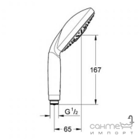 Ручний душ Grohe Vitalio Rain 27310000 хром