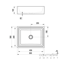 Раковина на стільницю Ravak Formy 01 XJL01250000