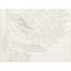 Плитка Kwadro Ceramika Tristo Bianco Inserto Kwiat B (кафель с цветами)