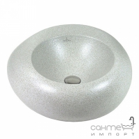 Раковина без отверстия для смесителя Villeroy&Boch Pure Stone 517253U9 серый камень