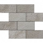 Мозаїка 30x30 Apavisa Neocountry Mosaico 7,5x15 G-1258 Grey Bocciardato (сіра, структурна)