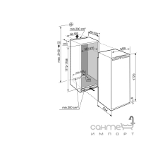 Вбудований холодильник із зоною свіжості Liebherr IKB 3520 Comfort BioFresh Door-on-Door (А++)