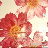Керамічна плитка декор Paradyz Niki Bordo PANEL FLOWER 3 x 20 x 60