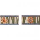 Плитка керамічна декор ABK Petraia -A2004.D LISTELLO FIORITO MIX ALMOND (квіти)