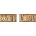 Плитка керамическая декор ABK Petraia -A2000.D LISTELLO FIORITO MIX BEIGE (цветы)