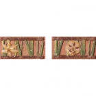 Плитка керамическая декор ABK Petraia -A2017.D LISTELLO FIORITO MIX ROSSO(цветы)