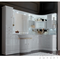 Комплект кутовий підлоговий 228х128см Eurodesign Luxury Comp.5 Bianco білий, метал колір на вибір