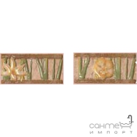 Плитка керамічна декор ABK Petraia -A2000.D LISTELLO FIORITO MIX BEIGE (квіти)