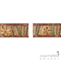 Плитка керамическая декор ABK Petraia -A2005.D LISTELLO FIORITO MIX OCRA (цветы)