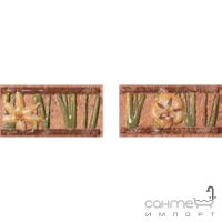 Плитка керамічна декор ABK Petraia -A2007.D LISTELLO FIORITO MIX COTTO (квіти)