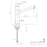 Смеситель для раковины Fiore Xenon 44 CR 5441 хром