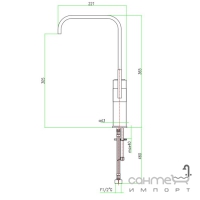 Змішувач для кухні Fiore XS 71 CR 7742 хром