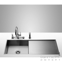 Кухонная мойка со сливной полочкой Dornbracht Water Units 38401000-86 Нержавеющая Сталь Бархатная