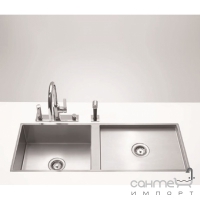 Кухонна мийка подвійна Dornbracht Water Units 38571000-86 Нержавіюча Сталь Оксамитова