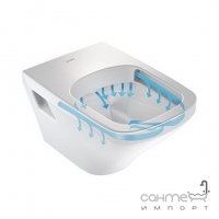 Унитаз подвесной 4.5L Rimless Duravit Starck 3 2527090000 с сиденьем soft-close 63890000