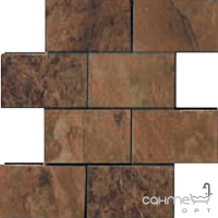 Плитка керамическая мозаика Alfalux NEPAL RAJA RED MURETTO 7153151