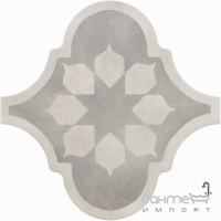 Плитка для підлоги, декор 26,5x26,5 Equipe Curvytile Factory Blume Grey 21340