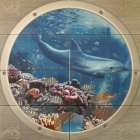 Керамічна плитка Latina POSEIDON MURAL POSEIDON I (набір з 8шт.) (дельфін)