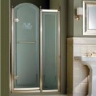 Розстібні двері, які складаються, з неподв. сегментом Devon&Devon Savoy KK/70 (скло прозоре, профіль хром, ліва)