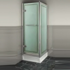 Распашная дверь с боковой стеной Devon&Devon Savoy X X/70 (стекло прозрачное, профиль золото, левая)