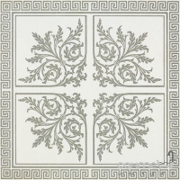 Керамічна плитка декор Fanal TRENDS ROSETON WHITE