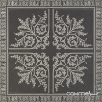 Керамічна плитка декор Fanal TRENDS ROSETON BLACK