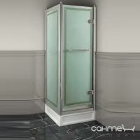 Распашная дверь с боковой стеной Devon&Devon Savoy X X/80 (стекло прозрачное, профиль хром, правая)