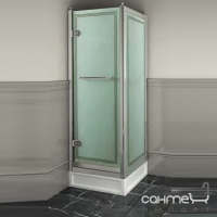 Распашная дверь с боковой стеной Devon&Devon Savoy X X/90 (стекло прозрачное, профиль хром, левая)