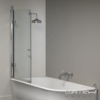 Шторка для ванны Devon&Devon Savoy S S/70 (стекло прозрачное, профиль хром, петли слева)
