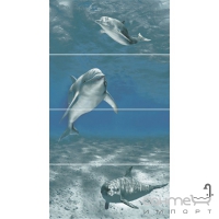 Керамічна плитка Novogres ENERGY DECOR DELFIN-4 (дельфіни) (комплект з 4шт)