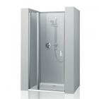 Розстібні двері, які складаються, з нерухомими сегментами для ніші або бічної стінки (кутовий вхід) Huppe Format Design F50201