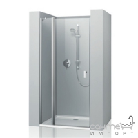 Распашная дверь с неподвижными сегментами для ниши или боковой стенки (угловой вход) Huppe Format Design F50201