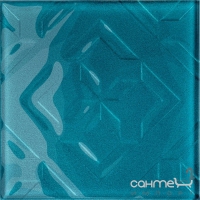 Керамічна плитка Opoczno CUBAN CUBE синій декор 20X20