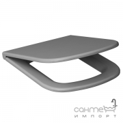 Сидіння з кришкою для унітазу Cersanit Colour Soft-Close, сіре