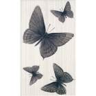 Плитка керамическая Интеркерама FANTASIA декор серый Д 09 071 (бабочки)