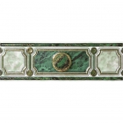 Плитка керамічна Інтеркерама PIETRA бордюр широкий зелений БШ 20011