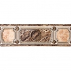 Плитка керамическая Интеркерама PIETRA бордюр широкий коричневый БШ 20 031