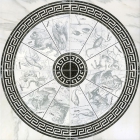 Плитка керамічна Інтеркерама ALON панно сіре підлогове ПН 39 071 (знаки зодіаку, грецький стиль)