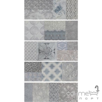 Плитка настінна декор Mapisa DELPHI DECORE GREY 276492 (п'ять різних варіантів)