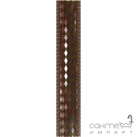 Керамічна плитка Інтеркерама RUNE бордюр вертикальний коричневий БВ 31 031