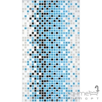 Плитка керамічна Інтеркераму STILE декор синій Д 24 052