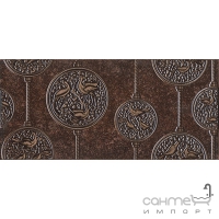 Плитка керамічна Інтеркерама NOBILIS декор темний коричневий Д 68 032