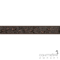 Керамічна плитка Інтеркерама NOBILIS бордюр коричневий БВ 68 032