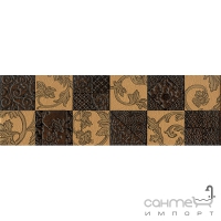 Плитка керамічна для підлоги Інтеркерама LUSSO бордюр для підлоги коричневий БН 36 022