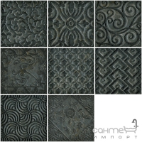 Плитка керамічна для підлоги Інтеркерама LUSSO декор для підлоги сірий 1010 36 072 (вісім варіантів)
