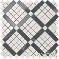 Плитка із білої глини мозаїка Atlas Concorde Marvel Cremo Mix Diagonal 9MVF